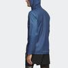 Adidas Own The Run Jacket Logo Reflective Stripes Running Hooded Jacket Men Jackets Miracle-Blue-Grey HL3960
