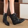 Women Flats Ankle Boots New 2025 Winter Trend Shoes Casual Party Pointed Toe Brand Chelsea Designer Woman Zapatos Mujer