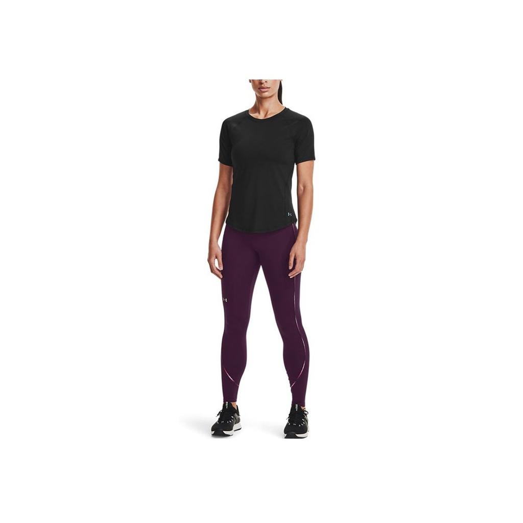 Under Armour Solid Color Training Fitness Leggings Women Leggings Purple 1365355-501