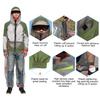 Outdoor Mosquito Repellent Suit Bug Jacket Mesh Hooded Suits Fishing Hunting Camping Jacket Insect Protective Mesh Fishing Cloth