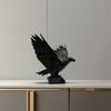 Eagle Ornament Matte Black with Stable Eagle Figure Non-Slip