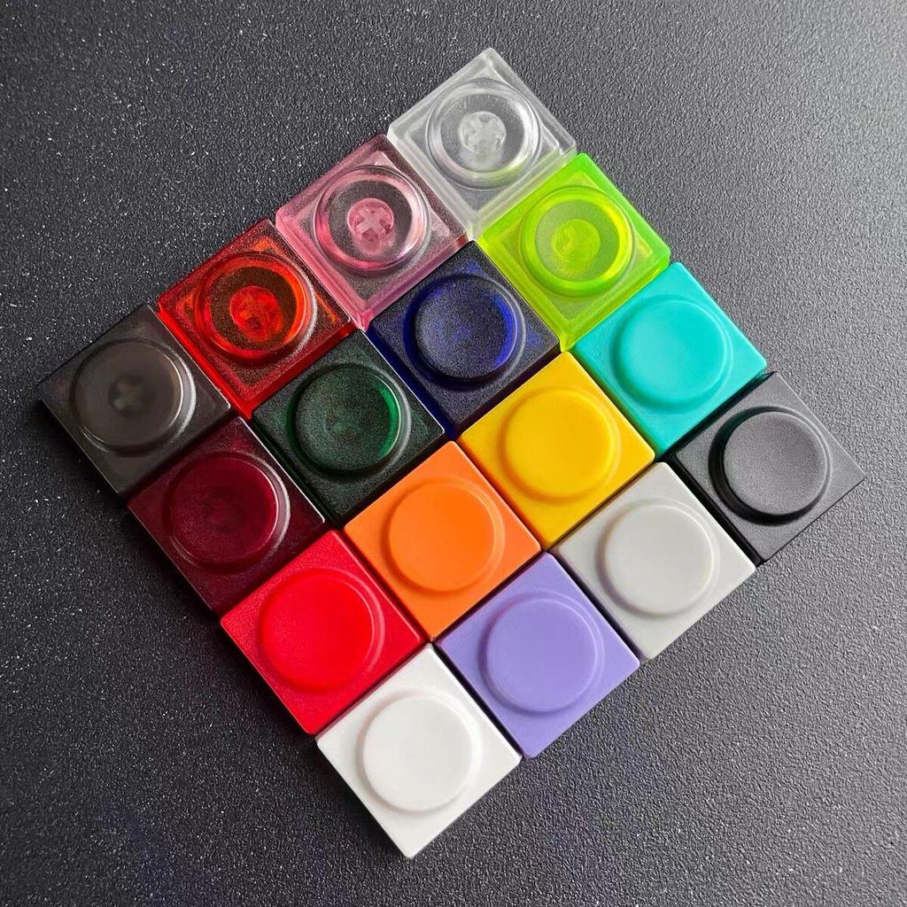 Retro Frosted Transparent PC Keycaps for Wireless Backlit Keyboards