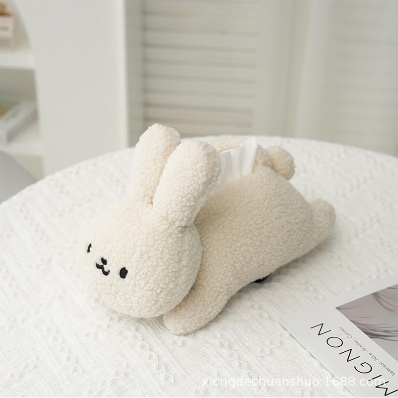Cute rabbit tissue bag desktop decoration paper box creative cartoon
