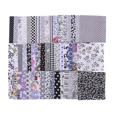 50Pcs Handmade Material for Patchwork Needlework Floral Fabric DIY Sewing Quilting Fabric 10*10cm Cotton Cloth Floral Printed