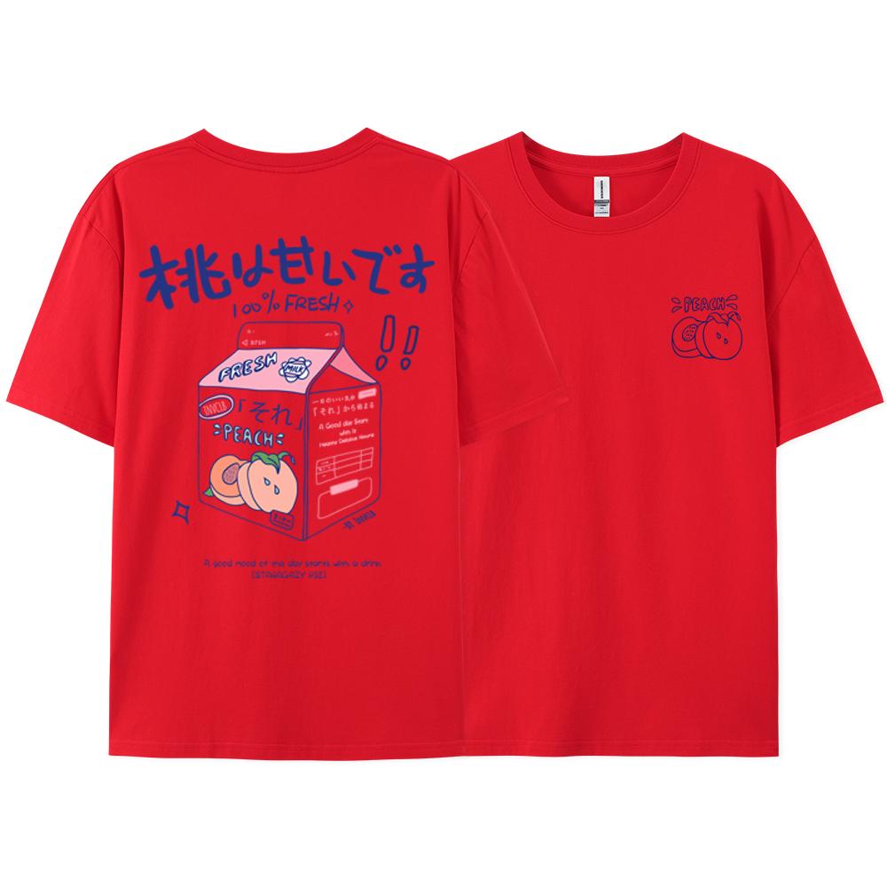 Ins Trend Versatile t-shirt Men Women Short Sleeved Summer Japanese Harajuku Bf Trendy Cotton Couple Half Sleeved Top Trendy