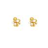 High-end French super flash micro-inlaid zircon fireworks pearl stud earrings for women, elegant and unique, sweet and versatile light luxury earrings