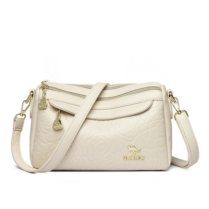 New soft leather women's bag fashionable versatile shoulder bag large capacity women's messenger bag