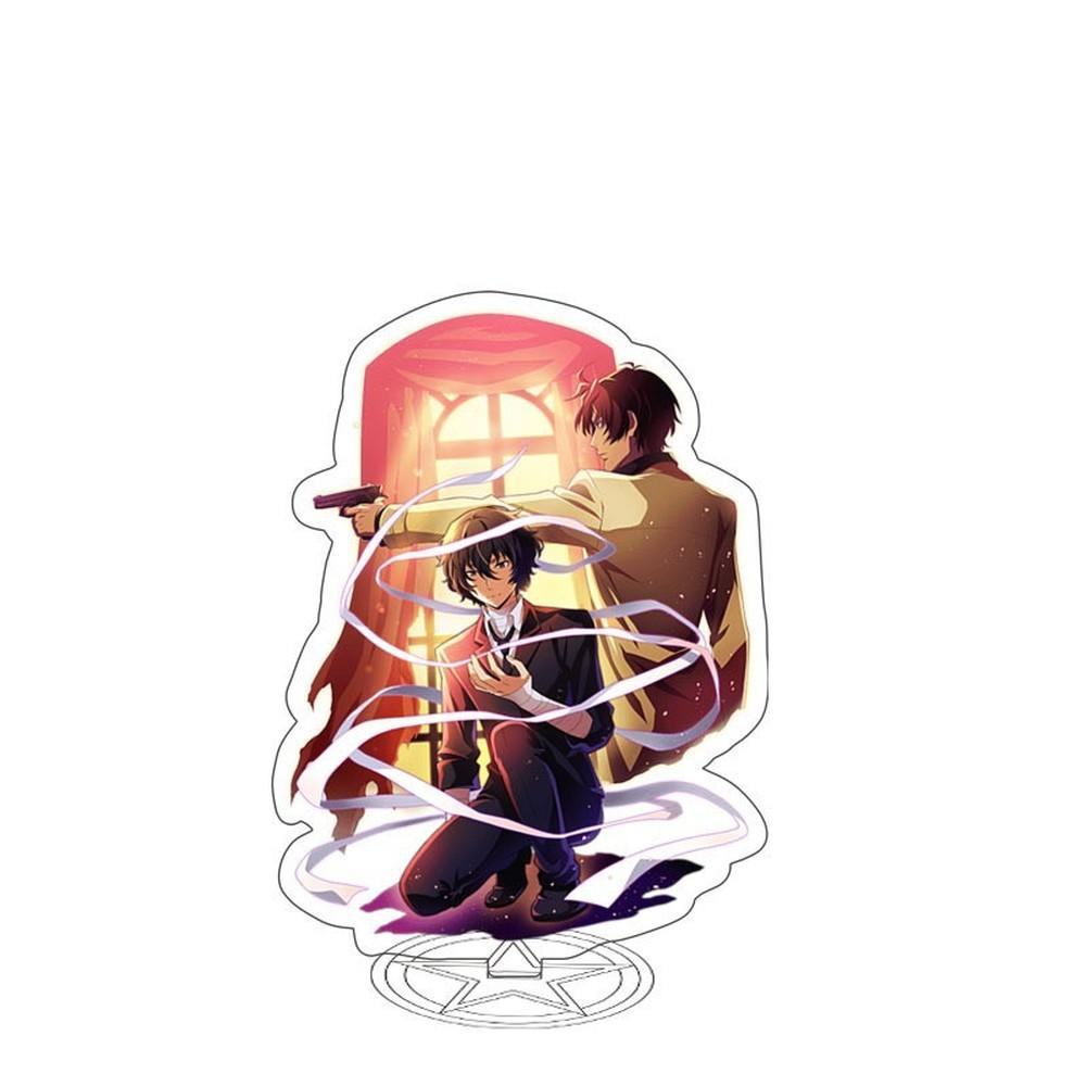 Bungou Stray Dogs Atsushi Nakajima Dazai Chuya Ryunosuke акриловая фигурка на подставке — фото 3