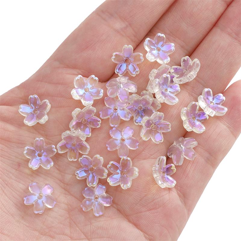 

10шт хрустальные бусины цветок свободные бусины-разделители для изготовления ювелирных изделий DIY браслет ожерелье 11mm белый
