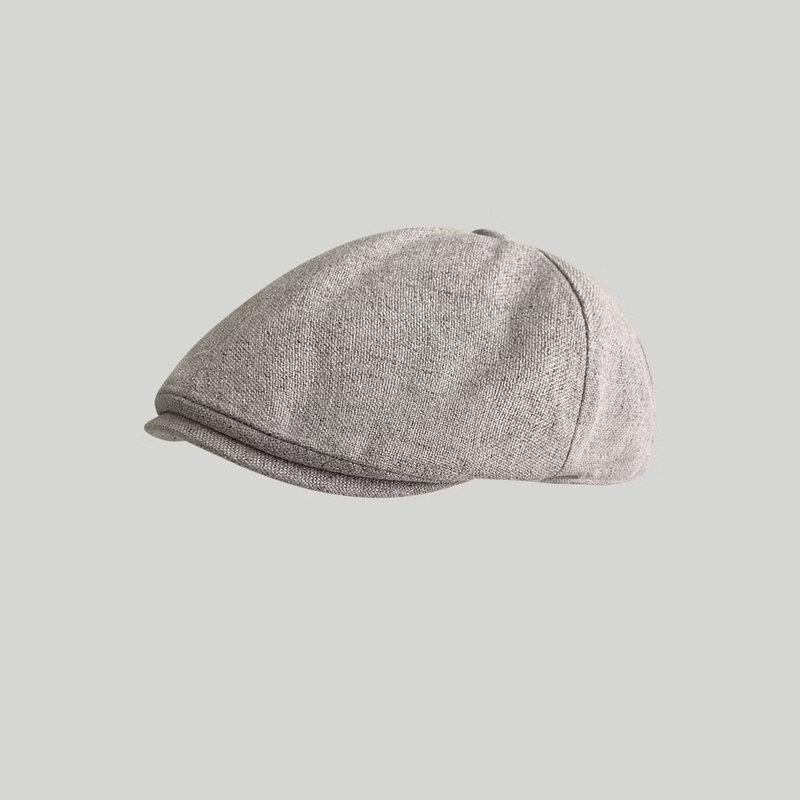 Ретро-берет из льна 56-58cm