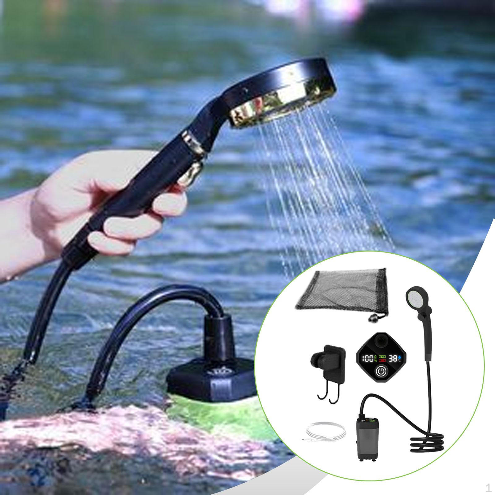 

Портативные душевые принадлежности Компактные Удобные Кемпинговые Универсальные для Путешествий Автодом Мойка Автомобиля серый