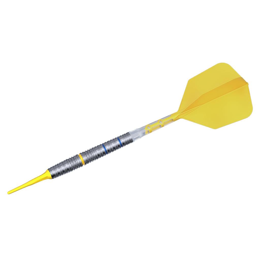 Cuesoul JIHO S6 Gram Tungsten Steel Soft Tip Dart Set with ROST T19 Integrated Flights 18/20 90% Two-Color (CSJH-90R18KJHS6)