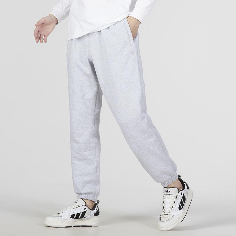 Adidas Originals Trefoil Logo Cuffed Track Pants Men Bottoms Grey IB2012