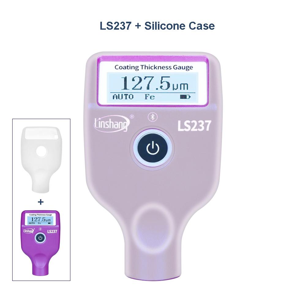 LS237 Car Paint Thickness Gauge for Auto Coating Identify Ferrous Putty Type-C Charge with Three Color and Rotatable Screen