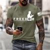 Men's Printed Short Sleeve T-Shirt Men's Loose Casual Short Sleeve Top