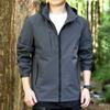 Men's High-end Casual Windproof Jacket Hat Detachable Hooded Jacket Top