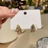 Geometric High-End Luxury Stud Earrings with Trendy, Fashionable Styling