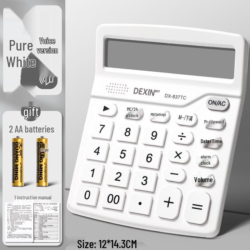 Compact Solar-Powered Calculator: Adorable Goddess Design for Office, School, Accounting & Finance