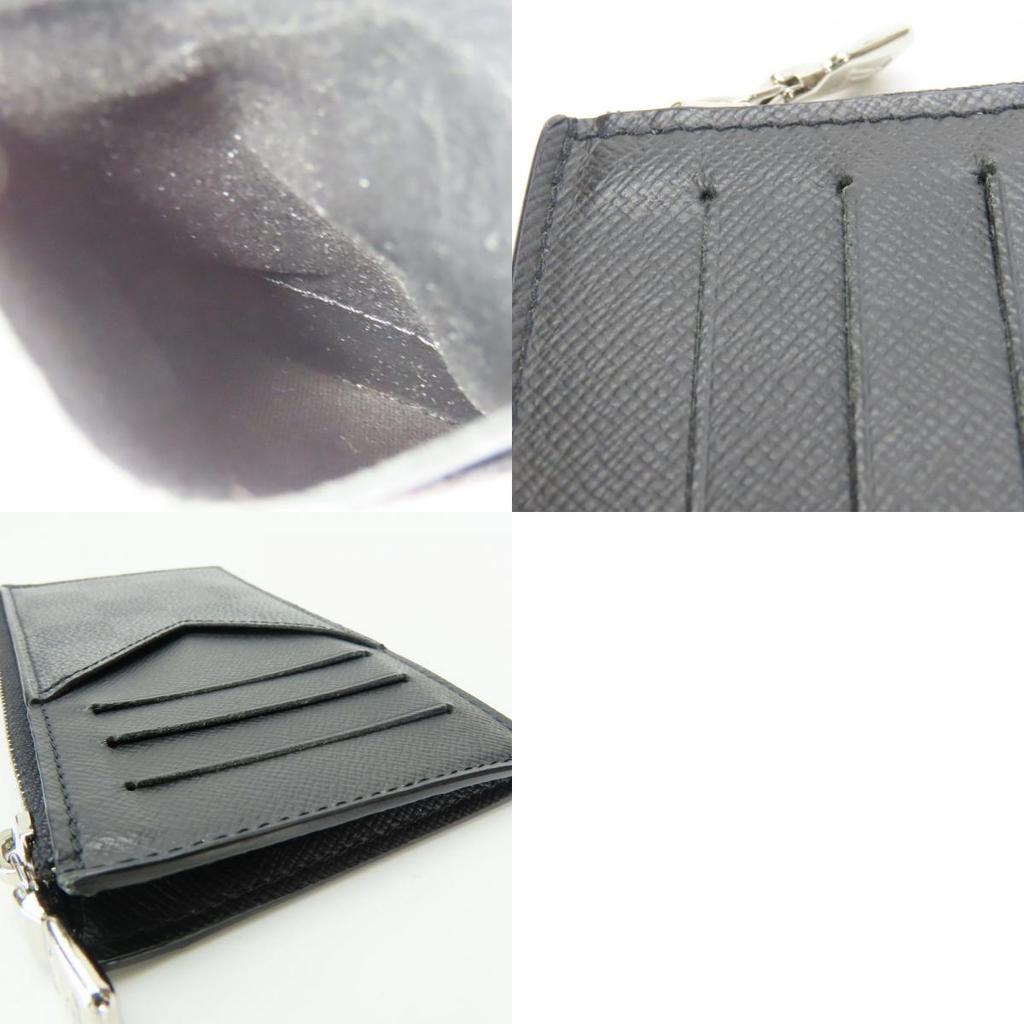 Used LOUIS VUITTON Card Case Coin / Card Holder N64038 Damier Grafitte Black Gray Compact