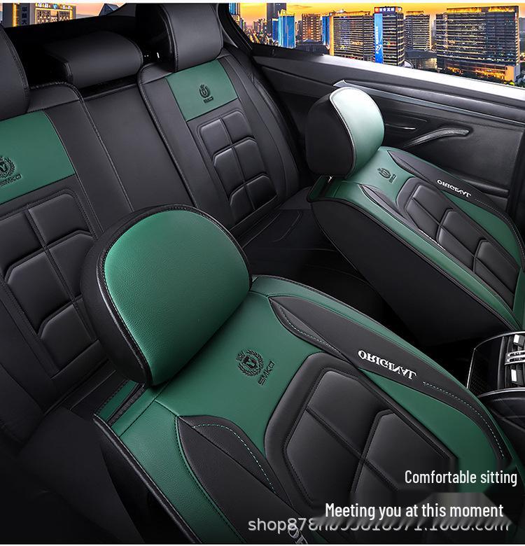 Universelle PU-Leder-Autositzbezug - Vollumwickelnd, Ganzjahres, Einteiliges Polster