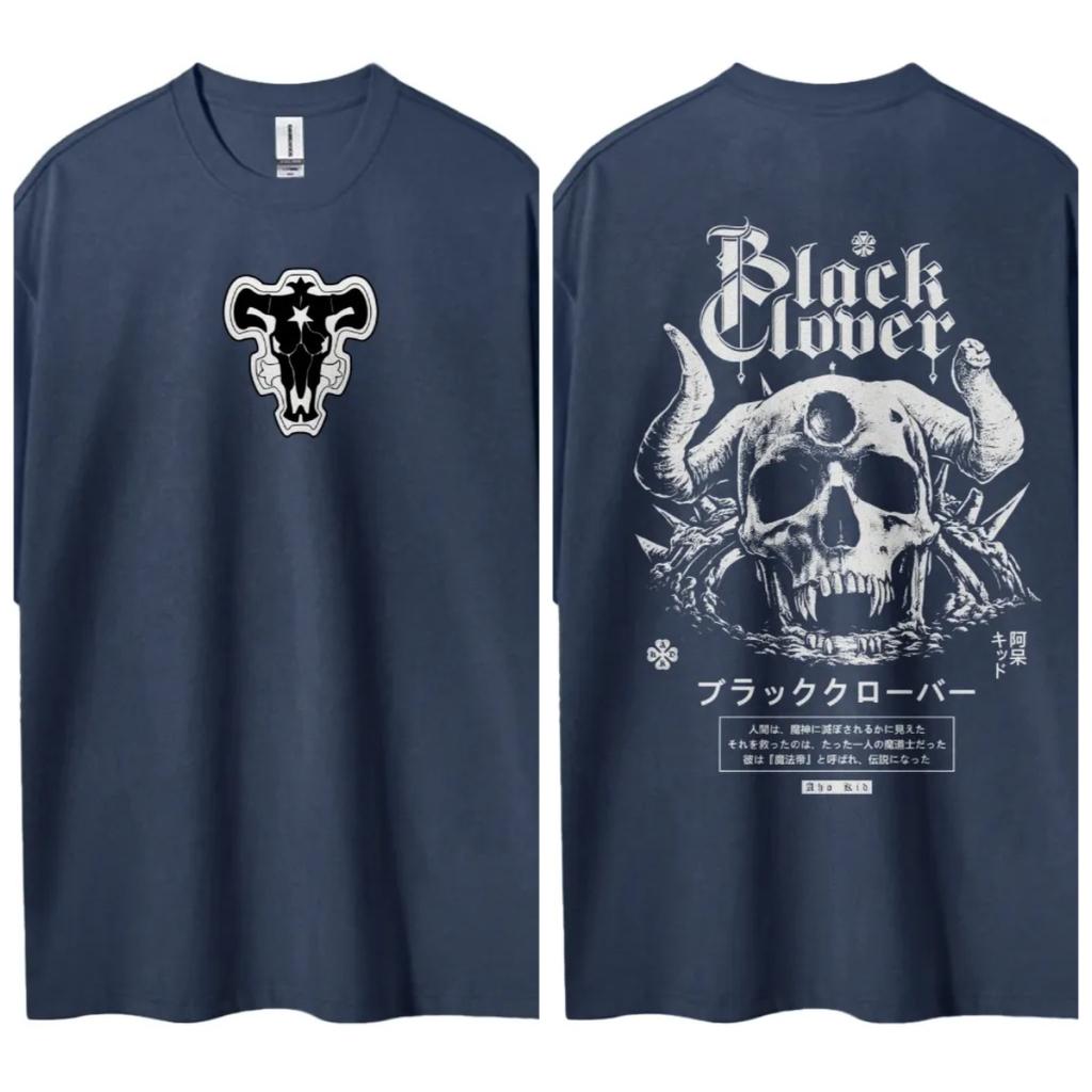 Black Clover Tshirt Mens Pure Cotton Casual  Round Neck Tshirt Short Sleeve Clothing Summer Sports Casual Short Sleeve Top