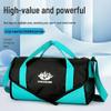 Foldable Single-Shoulder Travel Gym Bag: Lightweight, Round Barrel Design, Color-Block Fashion, Outdoor Crossbody Storage.