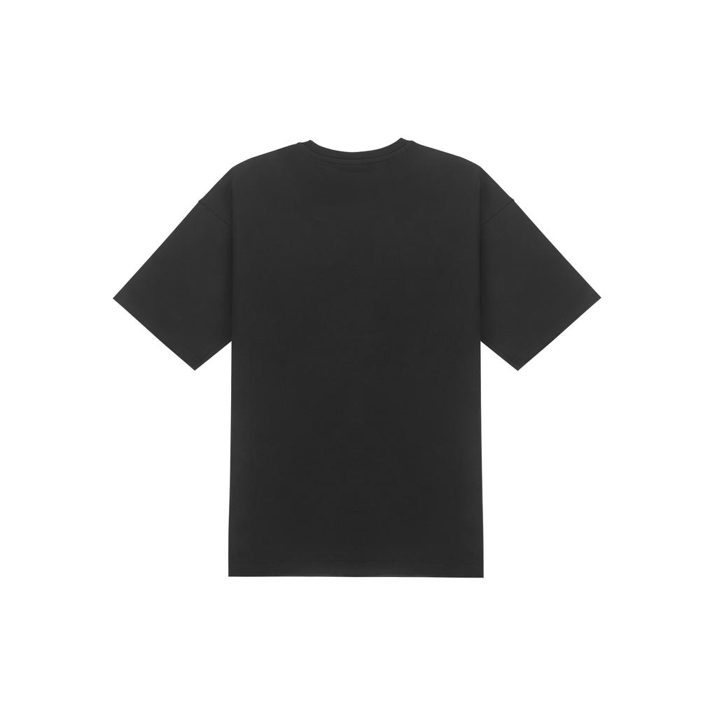 New Balance Drop Shoulder Sleeve T Shirt Unisex Black AMT21549-BK