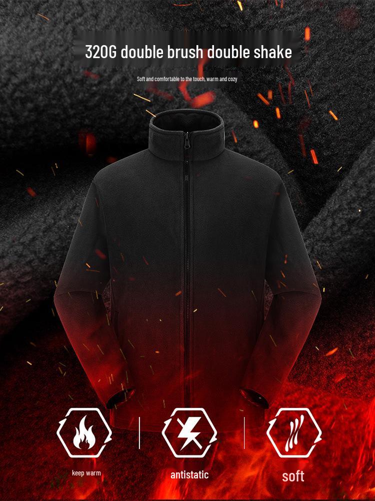 Op maat Gemaakte Winddichte en Waterdichte Heren 3-in-1 Outdoor Jas met Logo Bedrukking voor Bedrijfs- en Teamkleding