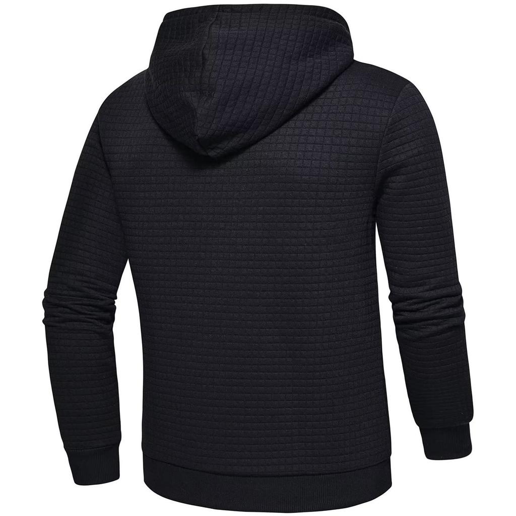 Men's Hooded Sweatshirt, Contrasting Color Sweatshirt, Sports  Zipper Casual Jacket