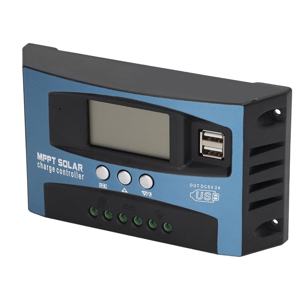 PV Controller with Duel Voltage Regulator LCD Multiple Protection MPPT Solar Panel Controller 12V 24V 30A