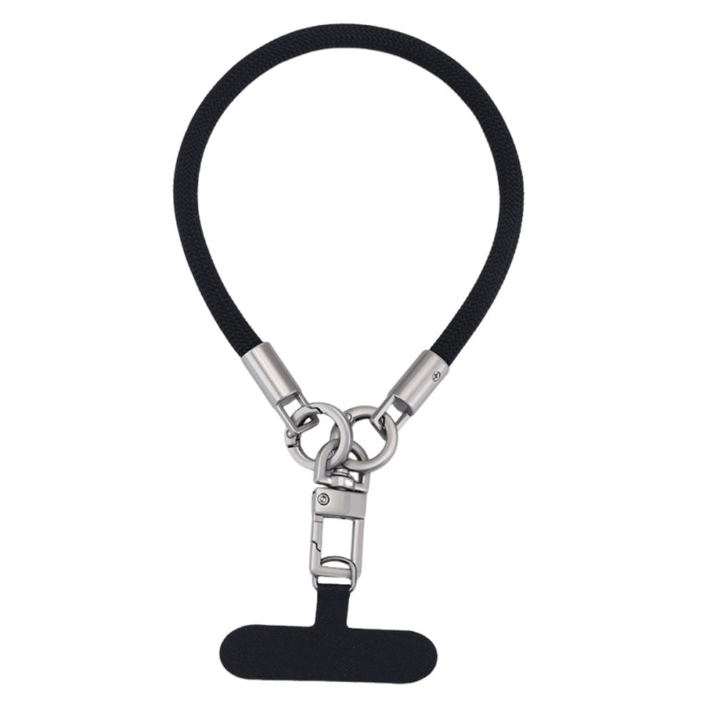 Custom Eco-Friendly Durable Mobile Phone Hand Wrist Lanyards Keychain Sports Polyester Woven Short Wrist Strap Lanyard Phone