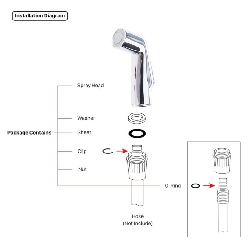 Upgraded Kitchens Sink Sprayer Replacement Handle with Ergonomic Designs & Pressure Nozzle for Efficient Cleaning