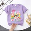 Kpop Demon Hunters Children's T Shirt Women Short Sleeve Saja Boys Kids Tee Kpop Demon Hunters TshirtBoys Girls Family Clothing