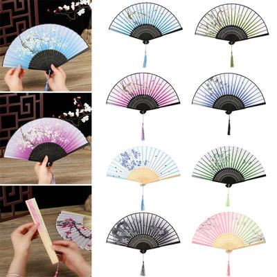 Desktop Ornaments Handheld Fan Chinese Style Painting Dance Performance Props Bamboo Folding Fan