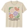 Bloom Where God Plants You Womens T-Shirt Boho Floral Inspirational Birthday