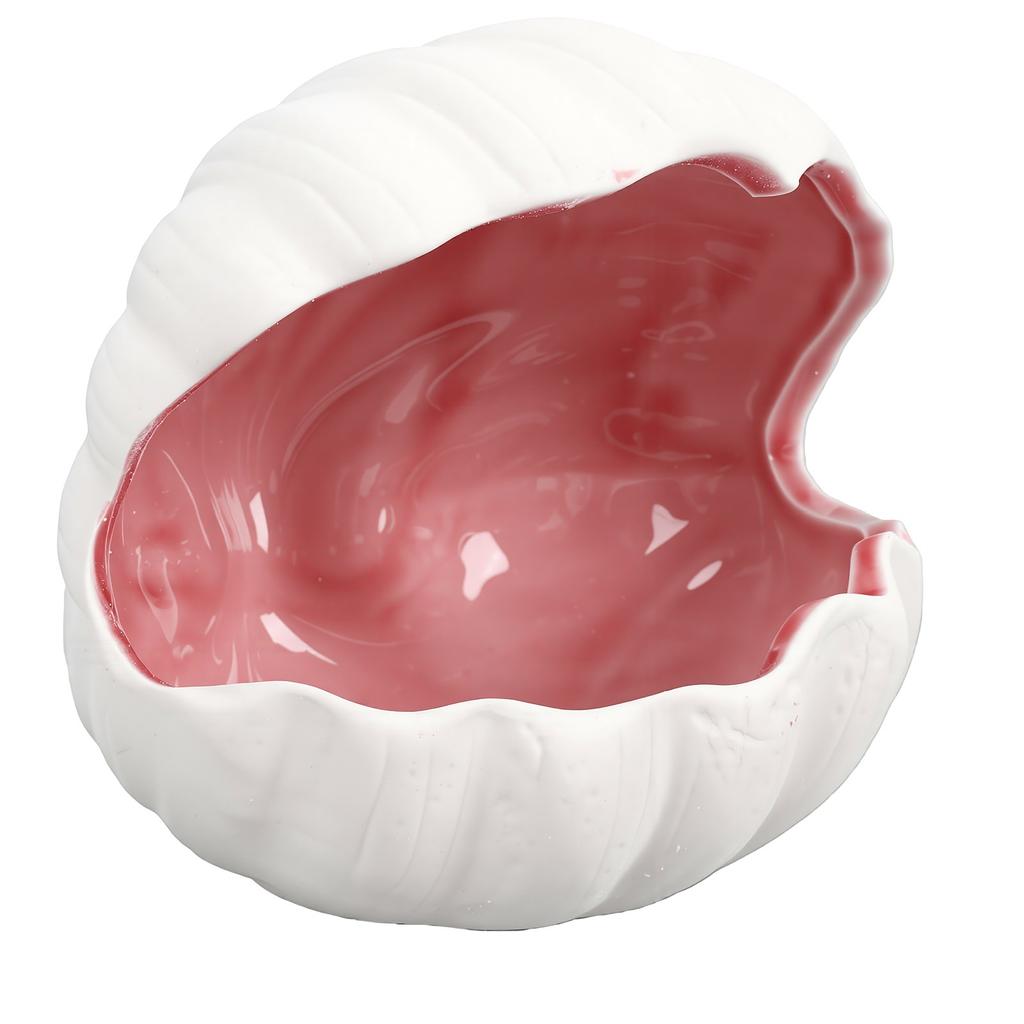Shell Ceramic Jewelry Dish Decorative 3D Large Ceramic Shell Tray for Trinket Storage