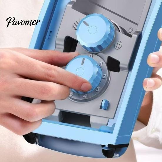 Sicherheitsklinge Gemüseschneider Multifunktionaler Schneider, Einstellbare Dicke 0-8mm Mandoline mit Küchenreibe und Würfelwerkzeug 4 Klingen & Behälter,