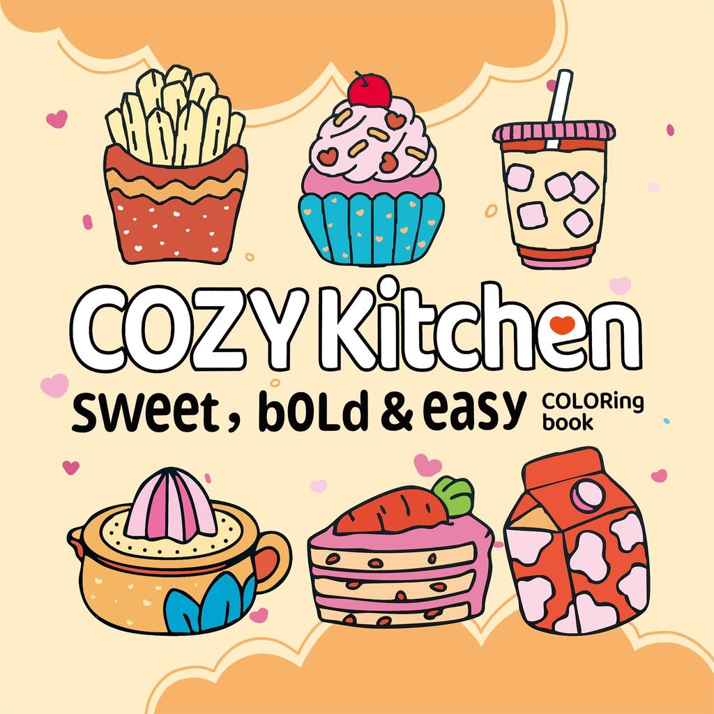 Cross-Border Cute & Relaxing Coloring Book