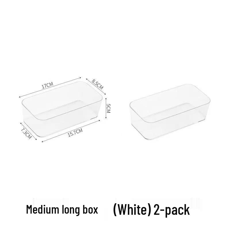 Rectangular Plastic Desk Drawer Organizer for Stationery and Pens