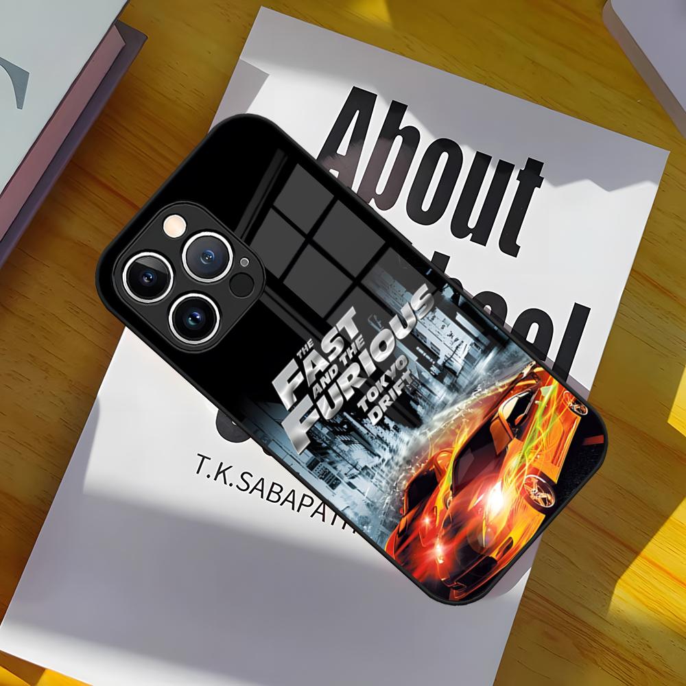 F-Fast And Furiou Phone Case Glass Cover For IPhone 17 15 Pro Max 14 Pro 16 12 11 13 Mini X XR XS 8 7 Plus SE