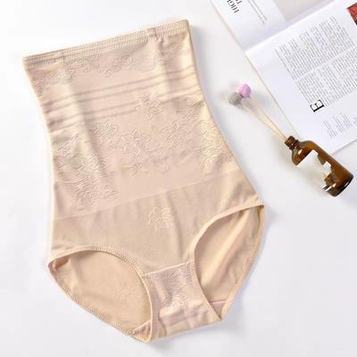 Mesh Flower Postpartum Body Shaper High Waist Seamless Panties Tummy Control Underwear  Lady