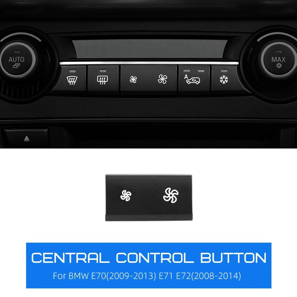 Repuesto de Botón de Control Central del Aire Acondicionado y Velocidad del Ventilador del Panel del Maletero para BMW X5 E70 X6 E71 E72. AC Fan Speed Button
