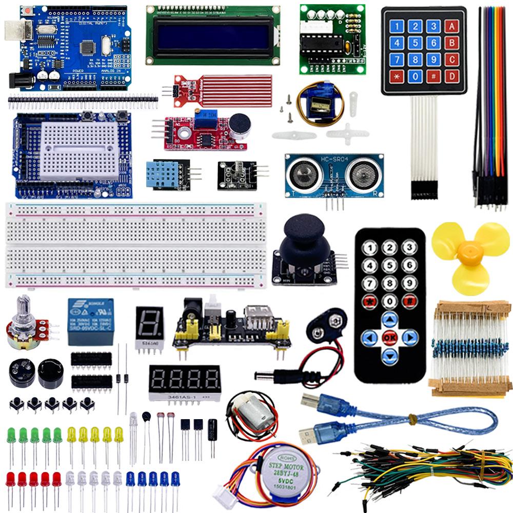 New RFID Electronics Starter Super Learning Kit for arduino-Uno/R1 Board with R1 Board or R1 improve Board for ARdunio