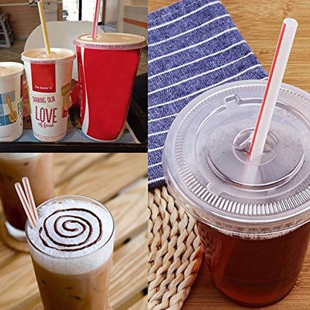 100/1000/5000/10000PCS Colorful Drinking Kunststof Straws Milk Tea Bar Party Wedding Kitchen Home Accessories Beverage Straw