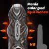 Extra Long & Thick Spiked Cock Sleeve for Men - Textured Penis Enhancer, Intensifier Sleeve for Extended Pleasure, Adult Sex Toy for Couples