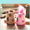 Adorable Capybara Animal Plush Toy With Pp Cotton Filling For Backpack Accessories