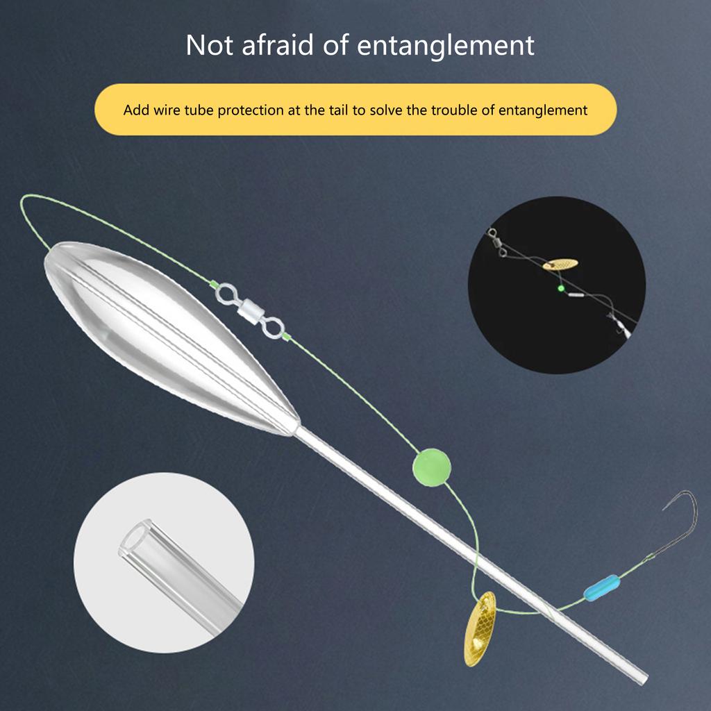 Akryl Dobb Fiske Kasteflott Bombarda Spinnflottører Synkende Type Kastedobber Raske Fluefiskestikker 5 stk