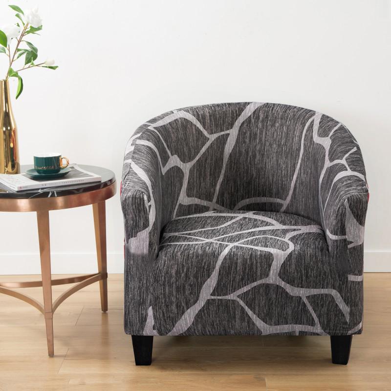 club chair cover armchair slipcover geometric printed small sofa covers protect for pets chair decoration