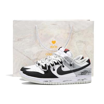 Nike Dunk Kožené Protiskluzové Odpružení Odolné proti oděru Lehké Nízké Skateboardové boty Pánské DV0827-100(Team32-SBOX) Náhodné balení