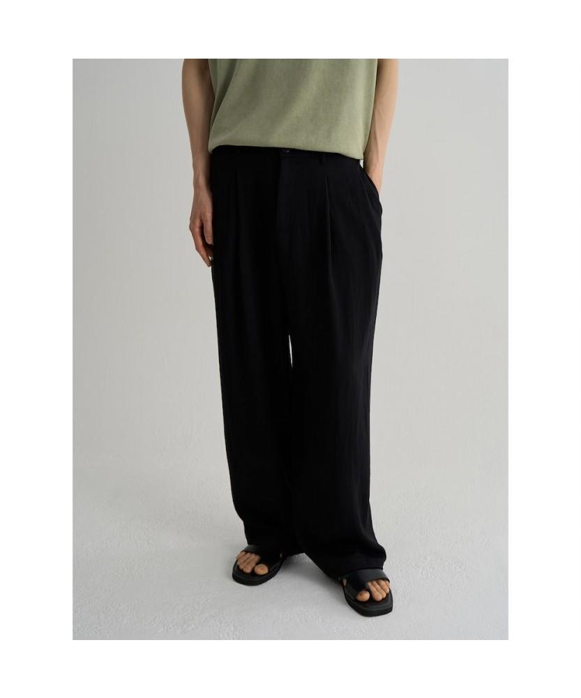 8SECONDS Lightweight Pintuck Banding Slacks Black